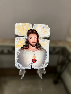 Ready to ship religious icon Jesus Christ Catholic immaculate sacred heart -