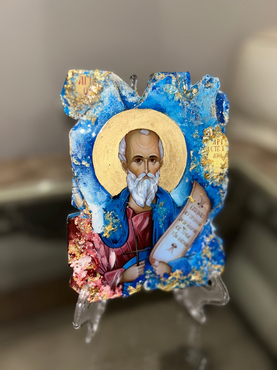 Ready to ship religious icon saint Aristides greek orthodox-