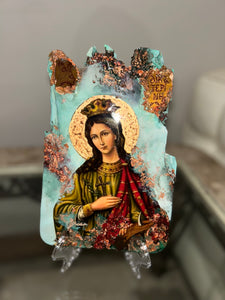 Saint Katherine (Agia Katerina) religious icon