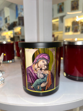 Livani Candle with Panagia image