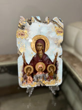 Load image into Gallery viewer, Ready to ship Saint Sophia and her three daughters religious icon