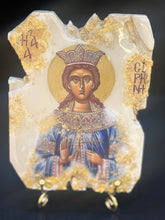 Load image into Gallery viewer, Saint Irene religious cast stone icon