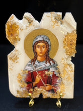 Load image into Gallery viewer, Saint Zoe religious cast stone icon