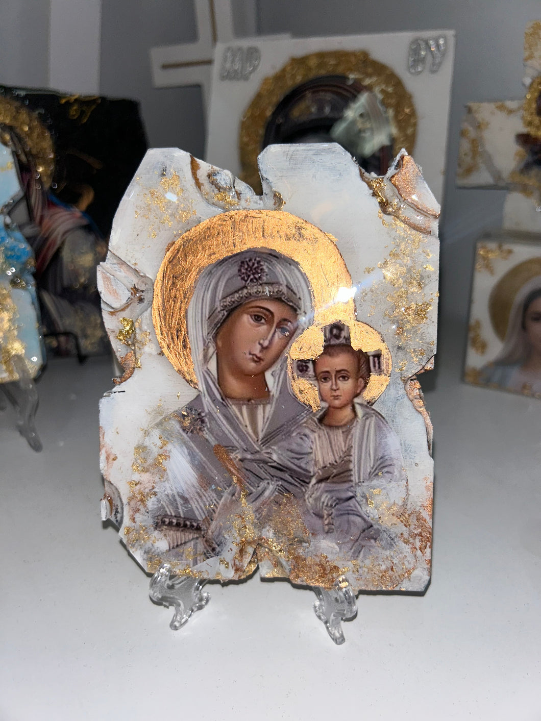 Mother Mary & baby Jesus icon