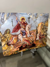 Load image into Gallery viewer, Large Saint George orthodox  wall art religious icon  -Ready to ship