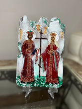 Load image into Gallery viewer, Saint Konstantino &amp; Saint Eleni religious icon