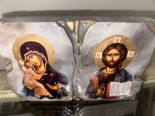 Load image into Gallery viewer, Ready to ship - Mother Mary &amp; Jesus Christ freestanding block - religious icon