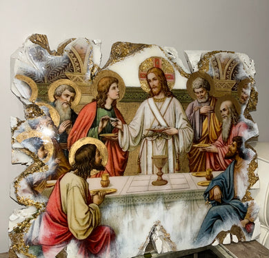 XLarge last supper wall art religious icon  -Ready to ship