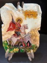 Load image into Gallery viewer, Saint George religious cast stone icon