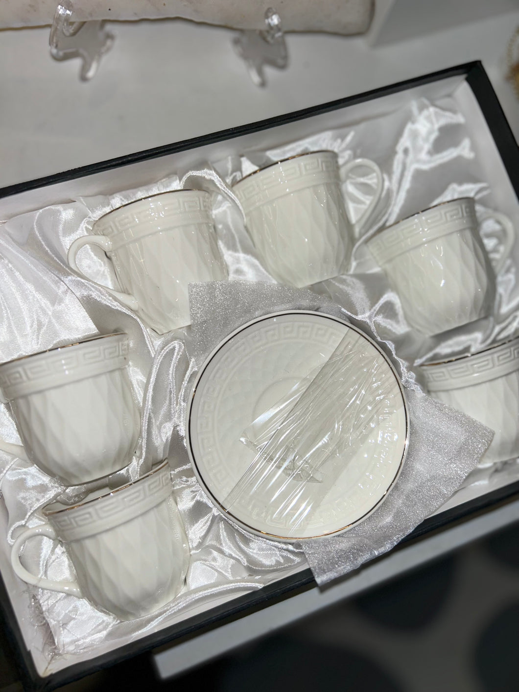 White Tea cups set of 6
