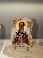 Load image into Gallery viewer, Saint Nicholas religious stone icon