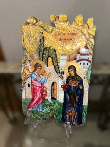 Ready to ship religious icon- the Evangelismou  tis Theotokou - the annunciation