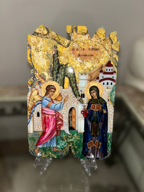 Ready to ship religious icon- the Evangelismou  tis Theotokou - the annunciation