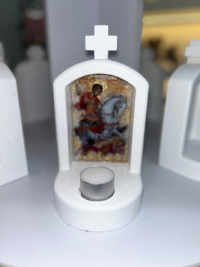 Mini altar church with Saint George