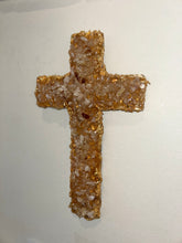 Load image into Gallery viewer, orange gemstone Cross