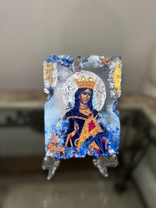 Ready to ship religious icon saint katherine katerina greek orthodox-