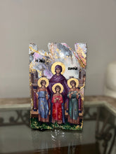 Load image into Gallery viewer, Ready to ship Saint Sophia and her three daughters religious icon