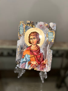 Ready to ship religious icon saint Phanoirios greek orthodox-