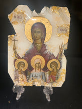 Load image into Gallery viewer, Saint Sophia religious cast stone icon