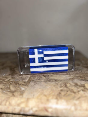 Greek flag  handmade soap