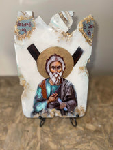 Load image into Gallery viewer, Ready to Ship Saint Andreas religious icon - 1 off piece - wooden