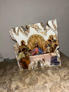 Last supper religious icon made to order free standing