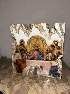 Last supper religious icon made to order free standing