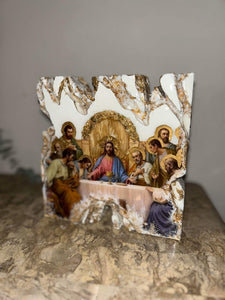 Last supper religious icon made to order free standing