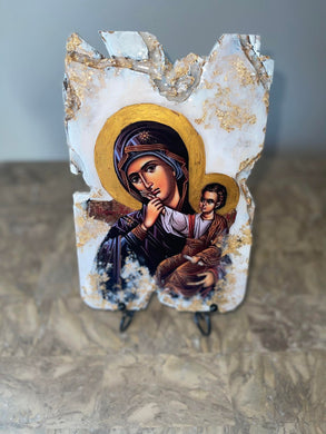 READY TO SHP Mary with baby Jesus - Panagia- religious icon