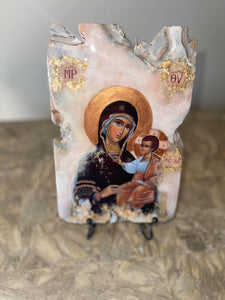 Ready To Ship  Mary with baby Jesus - Panagia- religious  icon