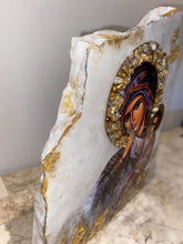 Load image into Gallery viewer, Mother Mary with baby Jesus (Panagia) Marble  - or any saint of choice - custom order  religious icon