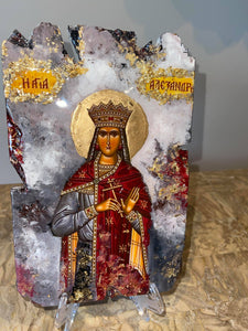 Saint Alexandra Religious icon - original