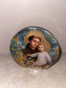 Catholic Saint Anthony mini Icon - Ready to Ship