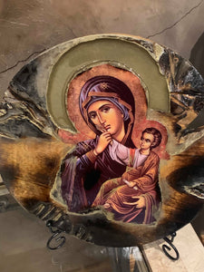 Mother Mary & baby Jesus Large religious icon