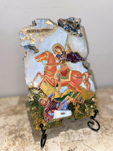 Saint Demetrios Religious Icon - one of a kind -ORIGINAL