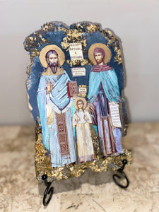 Sts Raphael, Nicholas and Irene religious icon