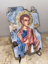 Load image into Gallery viewer, Saint Thomas religious wood epoxy resin handmade icon art - Only 1 off - Original