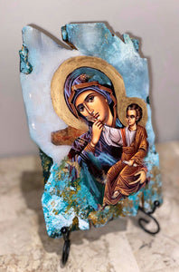 Mother Mary & baby Jesus religious icon