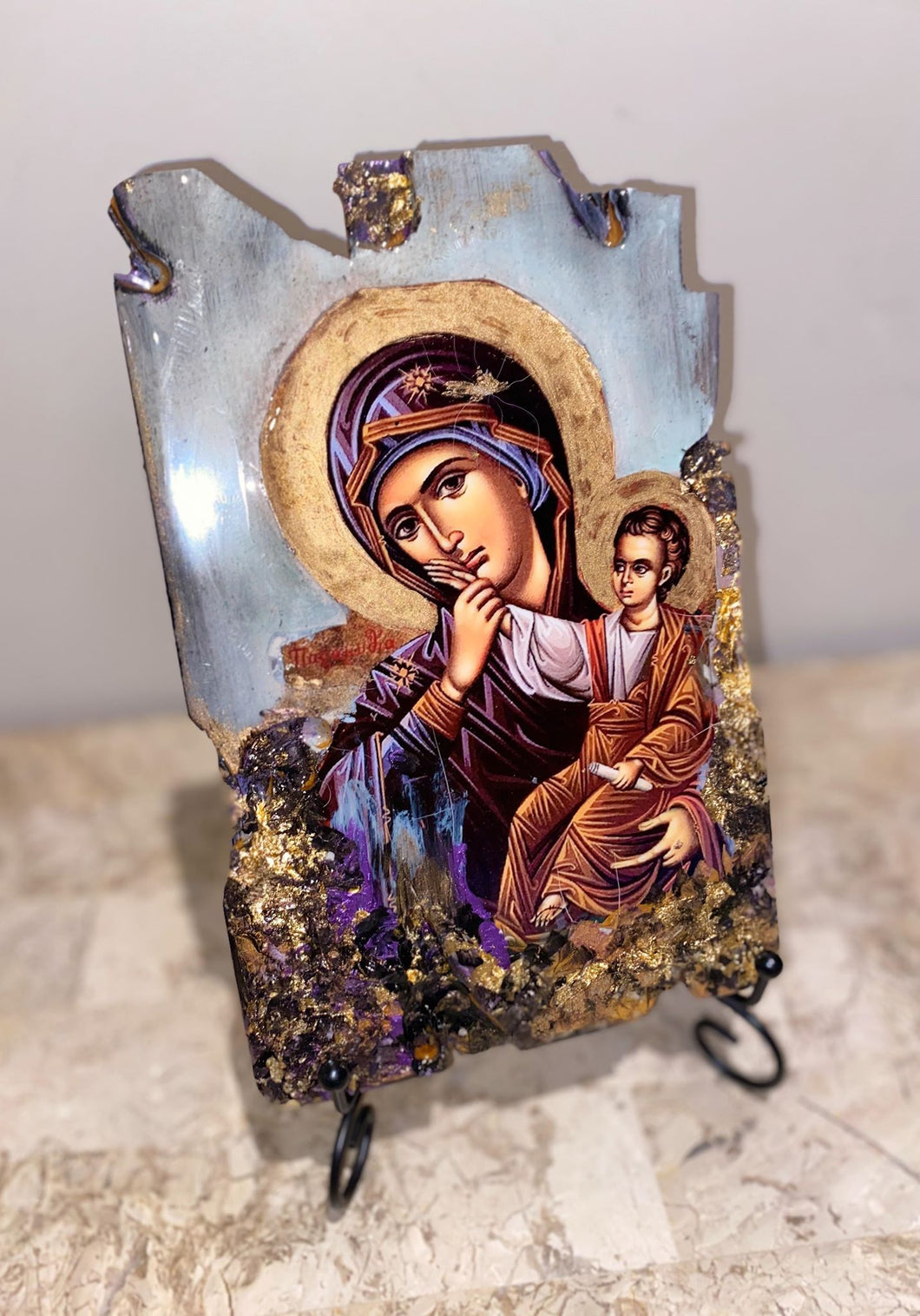 Mother Mary & baby Jesus religious icon