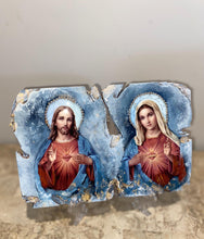 Load image into Gallery viewer, Virgin Mary &amp; Jesus Christ sacred heart religious icon