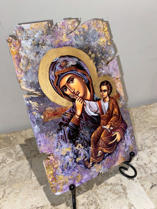 Mother Mary & baby Jesus religious icon