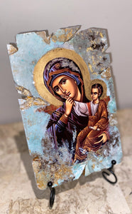 Mother Mary & baby Jesus religious Icon
