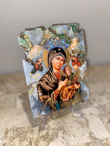 Mother Mary - Mother of perpetual help religious icon - Xsmall