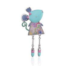 Load image into Gallery viewer, Emily Mouse pin brooch