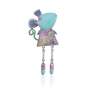 Emily Mouse pin brooch