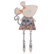 Load image into Gallery viewer, Emily Mouse pin brooch