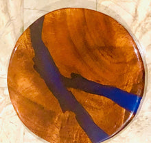 Load image into Gallery viewer, Coasters 4 pk, handmade original work - epoxy acacia wood