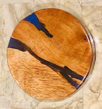 Load image into Gallery viewer, Coasters 4 pk, handmade original work - epoxy acacia wood