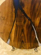 Load image into Gallery viewer, Epoxy wood handmade serving board platter.-Only 1 off original.