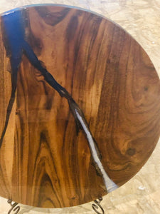 Epoxy wood handmade serving board platter.-Only 1 off original.
